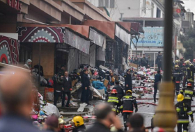 В результате пожара в торговом центре пострадали шесть человек - ВИДЕО