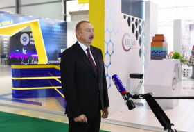 Телеканал «Россия-24» показал репортаж о выставке «Bakutel» и интервью Президента Ильхама Алиева