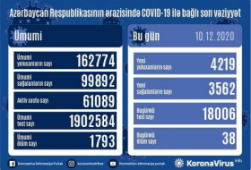 В Азербайджане выявлено еще 4419 случаев заражения коронавирусом