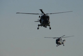 В Японии потерпели крушение два военных вертолета
