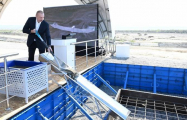 Президент Ильхам Алиев дал старт реконструкции Ширванского оросительного канала -ФОТО
