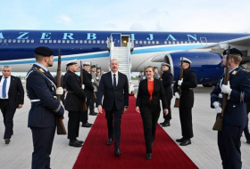 Президент Ильхам Алиев прибыл с рабочим визитом в Германию

