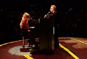 Леди Гага произвела фурор на концерте группы U2 - ВИДЕО