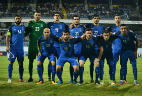 Сборная Азербайджана играет против Чехии