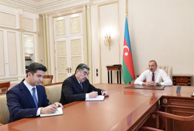 Ильхам Алиев принял новоназначенных глав ИВ Гаджигабула и города Нафталан