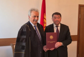 Азербайджанский ученый удостоен звания Почетного профессора Кыргызского национального университета
